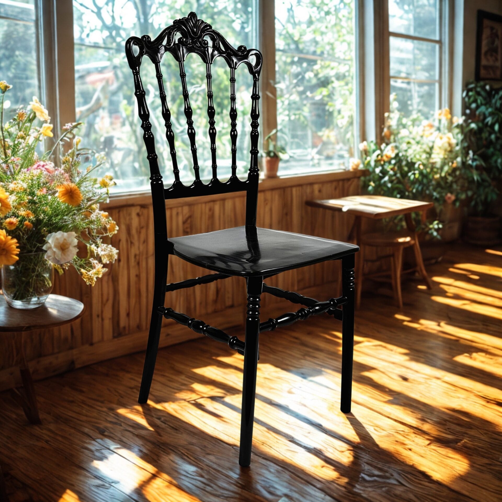 2 Adet Tiffany Sandalye – Siyah