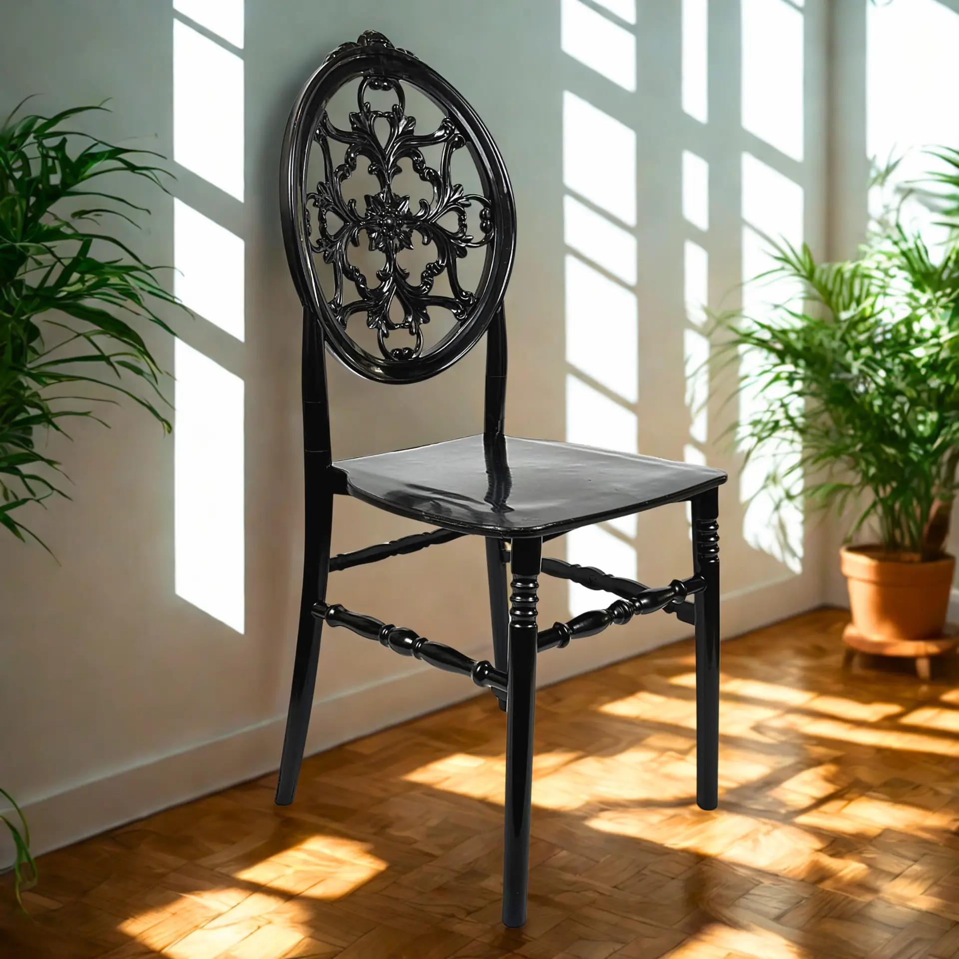 4 Adet Napoleon Sandalye – Siyah