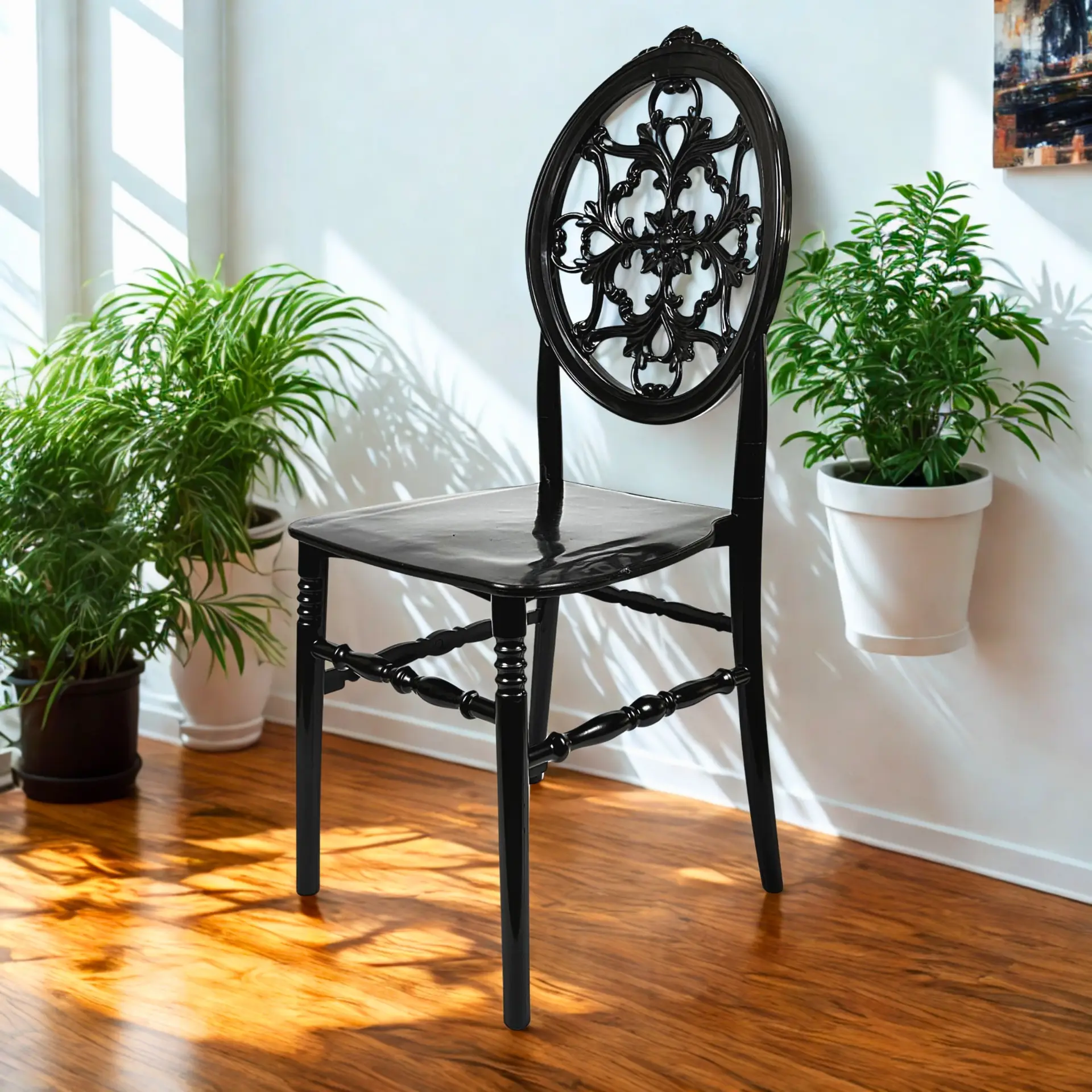 4 Adet Napoleon Sandalye – Siyah