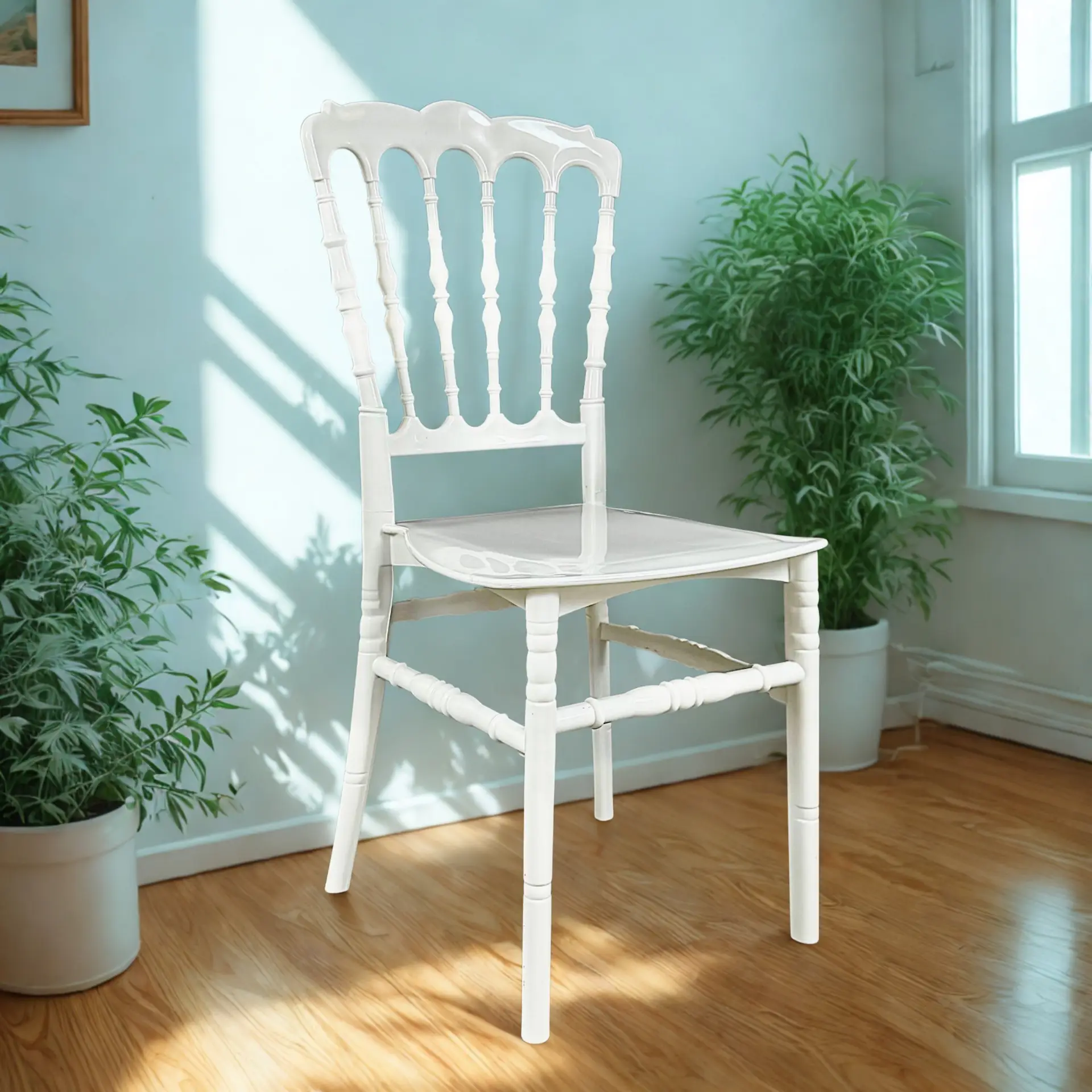 2 Adet Klasik Sandalye – Beyaz