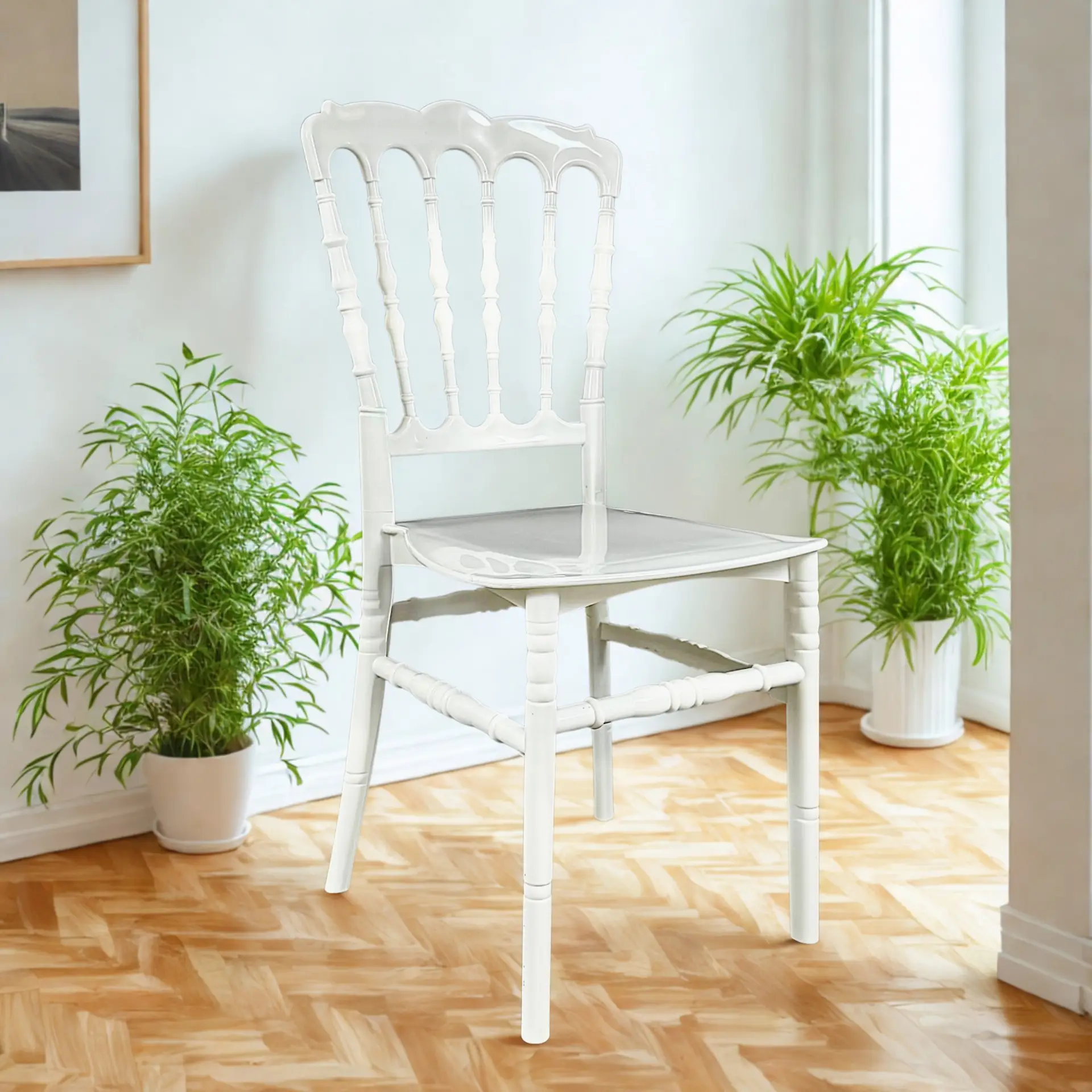 2 Adet Klasik Sandalye – Beyaz