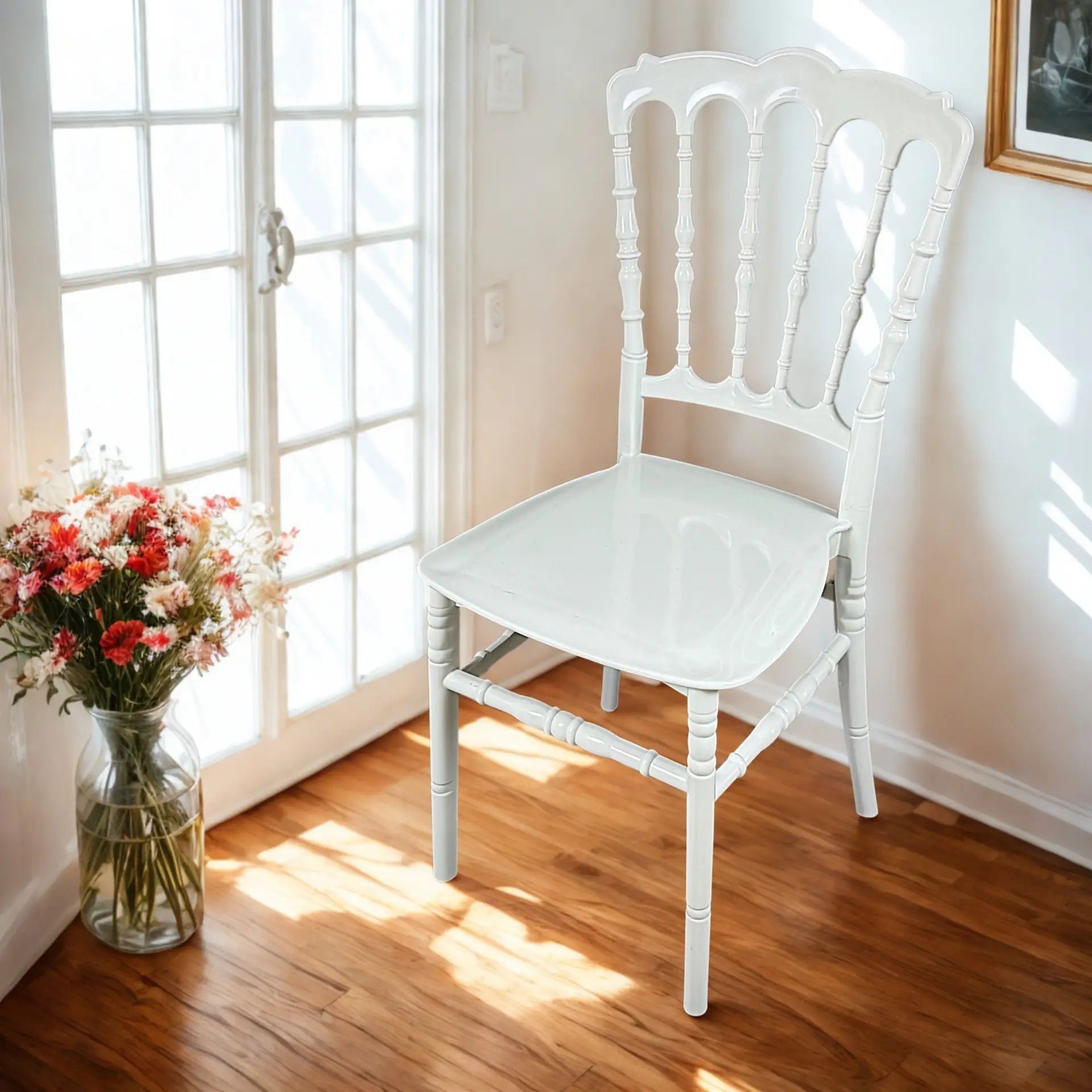 2 Adet Klasik Sandalye – Beyaz